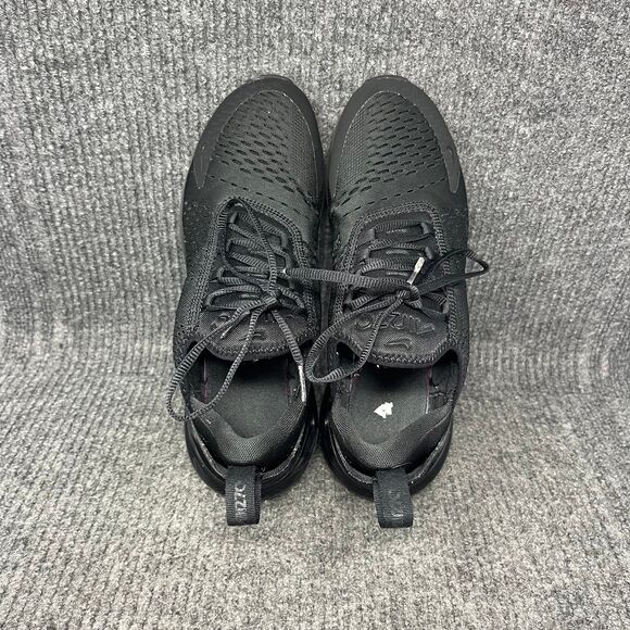 Nike Air Max 270 Triple Black Athletic Running Shoes Women’s 10 AH6789-006 - Picture 7 of 8